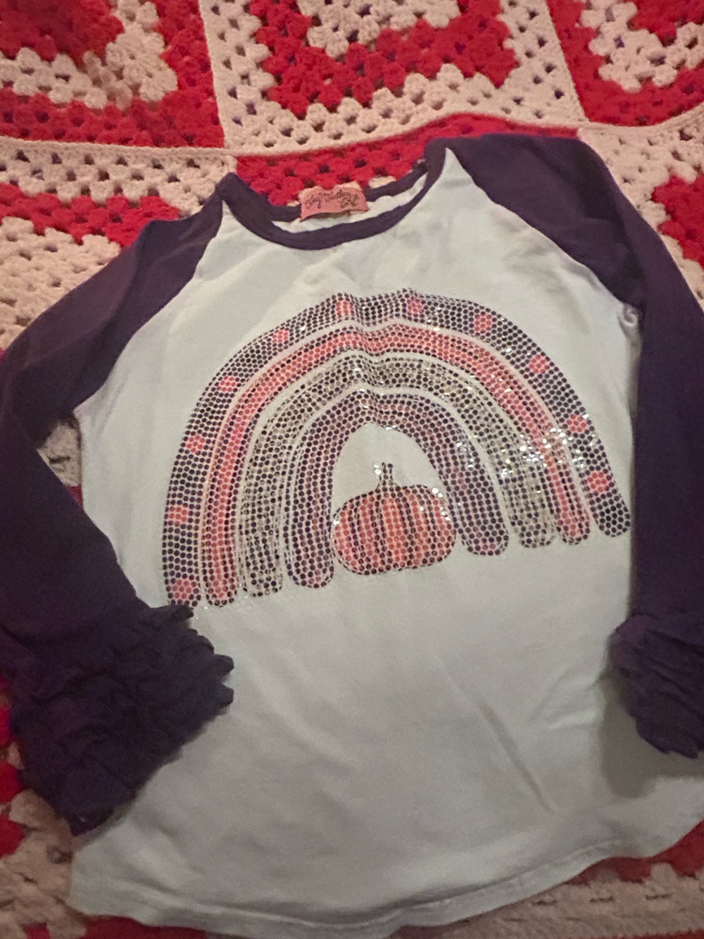 Tiny Turtles Boutiqye Rainbow Pumpkin Top